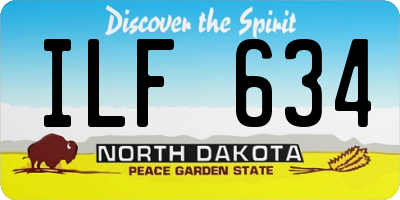 ND license plate ILF634