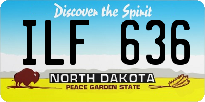 ND license plate ILF636