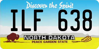 ND license plate ILF638