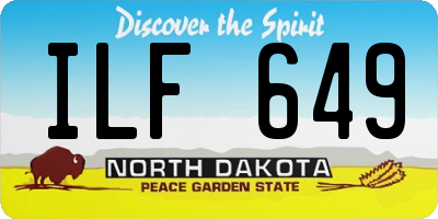 ND license plate ILF649