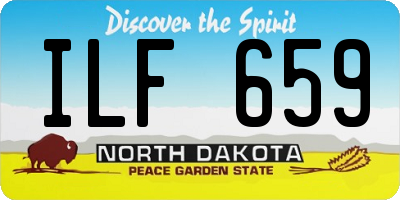 ND license plate ILF659