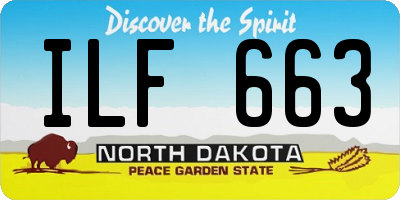 ND license plate ILF663