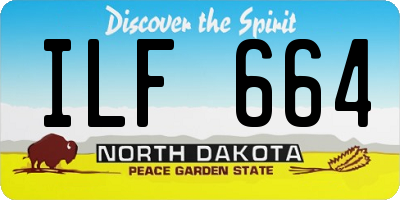 ND license plate ILF664