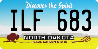 ND license plate ILF683