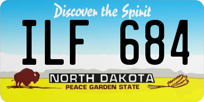 ND license plate ILF684