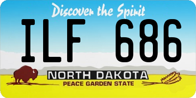 ND license plate ILF686