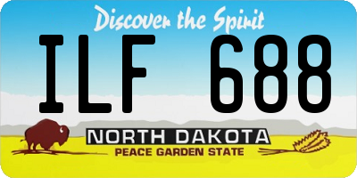 ND license plate ILF688