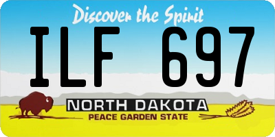 ND license plate ILF697