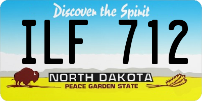 ND license plate ILF712