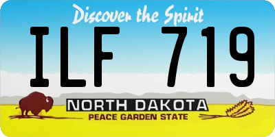 ND license plate ILF719