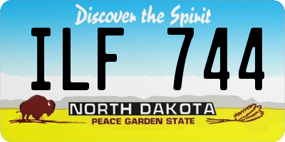 ND license plate ILF744