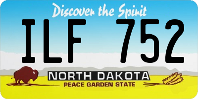 ND license plate ILF752