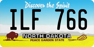ND license plate ILF766
