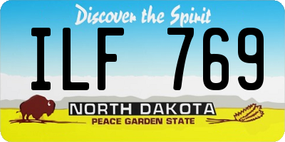 ND license plate ILF769