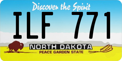 ND license plate ILF771