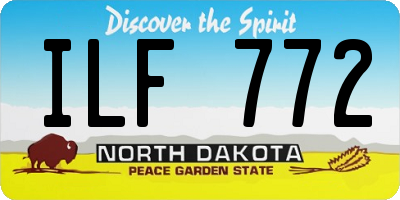 ND license plate ILF772
