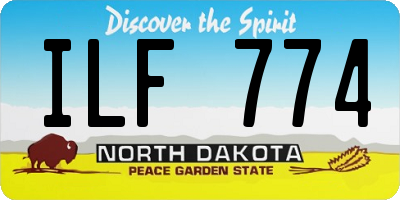 ND license plate ILF774