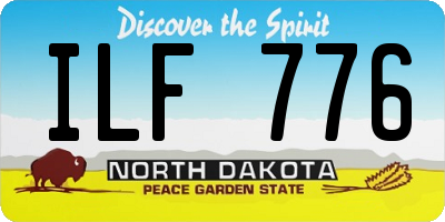 ND license plate ILF776
