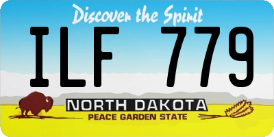 ND license plate ILF779