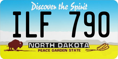 ND license plate ILF790