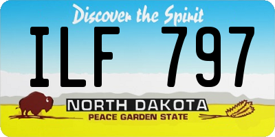 ND license plate ILF797