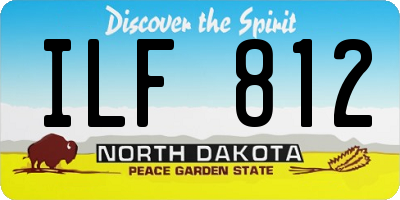 ND license plate ILF812
