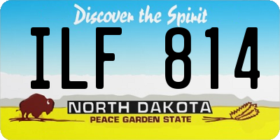 ND license plate ILF814