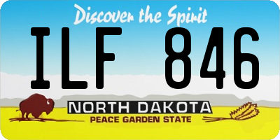 ND license plate ILF846