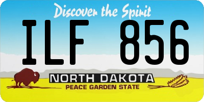 ND license plate ILF856