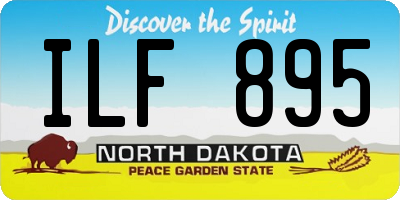 ND license plate ILF895