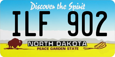 ND license plate ILF902