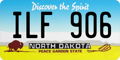 ND license plate ILF906