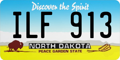 ND license plate ILF913