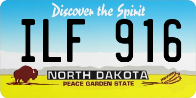 ND license plate ILF916