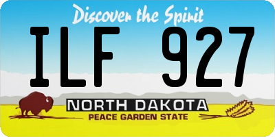 ND license plate ILF927