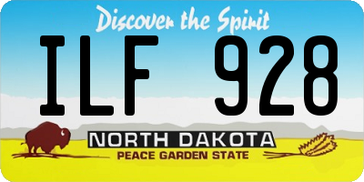 ND license plate ILF928