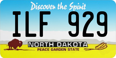 ND license plate ILF929