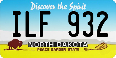 ND license plate ILF932