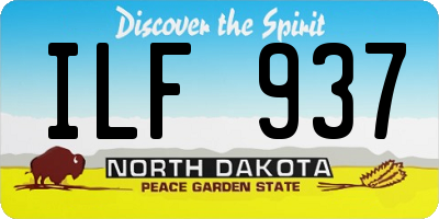 ND license plate ILF937