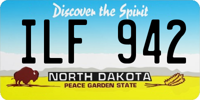 ND license plate ILF942