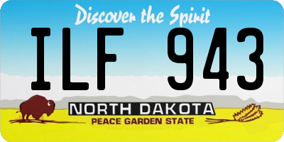 ND license plate ILF943