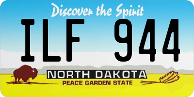 ND license plate ILF944