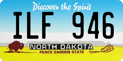 ND license plate ILF946