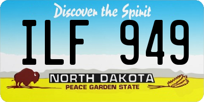 ND license plate ILF949