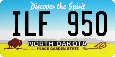 ND license plate ILF950