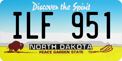 ND license plate ILF951