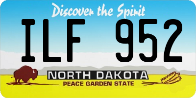 ND license plate ILF952