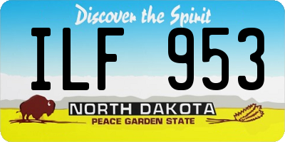 ND license plate ILF953