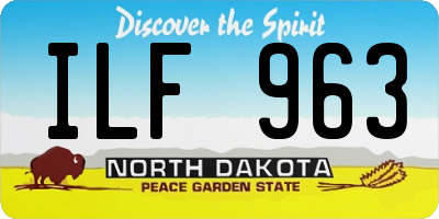 ND license plate ILF963