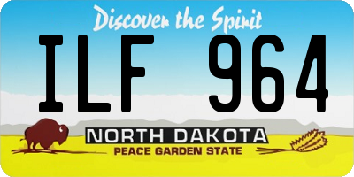 ND license plate ILF964
